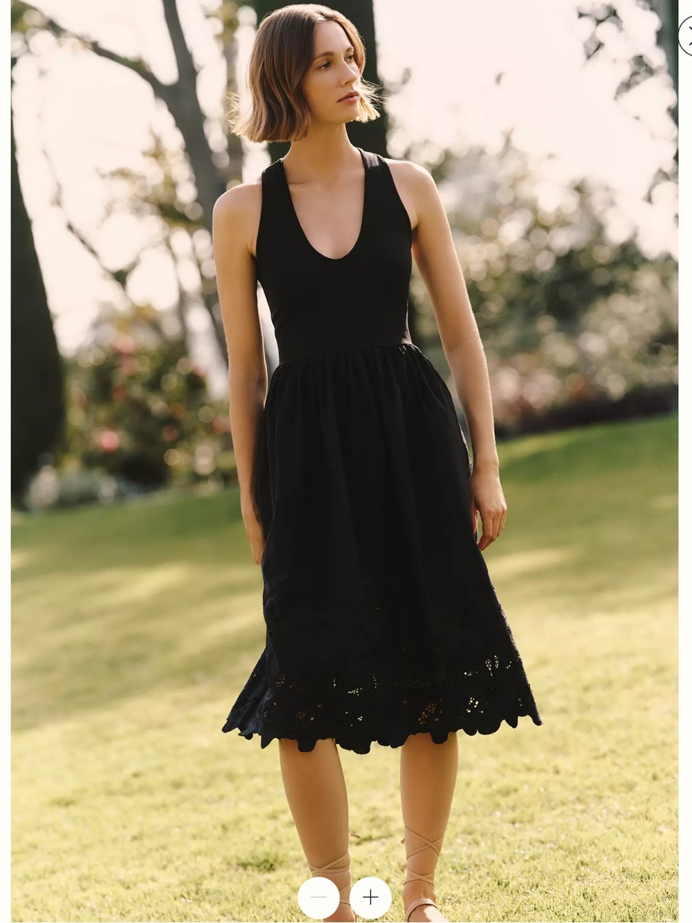 ⭐️NWT Anthropologie Maeve Cutwork Scoop-neck Twofer